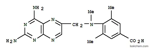 Molecular Structure of 136242-90-5 (4-{[(2,4-diaminopteridin-6-yl)methyl](methyl)amino}-3,5-dimethylbenzoic acid)