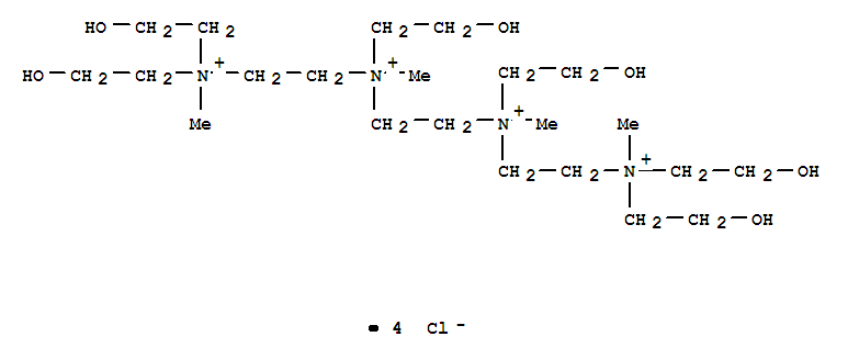 1,2-ETHANEDIAMINIUM,N,N'-BIS[2-[BIS(2-HYDROXYETHYL)METHYLAMMONIO]ETHYL]-N,N'-BIS(2-HYDROXYETHYL)-N,N'-DIMETHYL-,TETRACHLORIDECAS