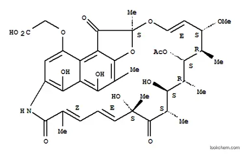 Molecular Structure of 15271-73-5 (4-O-Carboxymethyl-21-deoxy-20-hydroxy-21-oxorifamycin)
