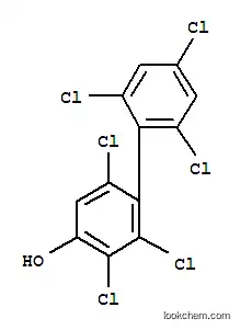 Molecular Structure of 153505-86-3 ([1,1'-Biphenyl]-4-ol,2,2',3,4',6,6'-hexachloro-)