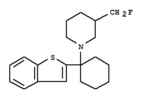 3-FLUOROMETHYL-1-(1-(2-BENZOTHIENYL)CYCLOHEXYL)PIPERIDINE