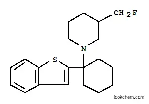3-fluoromethyl-1-(1-(2-benzothienyl)cyclohexyl)piperidine