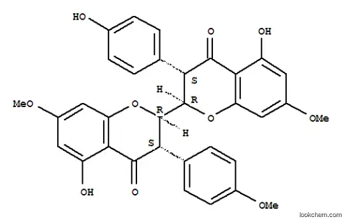 Molecular Structure of 155969-79-2 ([2,2'-Bi-4H-1-benzopyran]-4,4'-dione,2,2',3,3'-tetrahydro-5,5'-dihydroxy-3-(4-hydroxyphenyl)-7,7'-dimethoxy-3'-(4-methoxyphenyl)-,(2R,2'R,3S,3'S)-rel-)