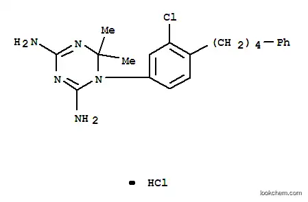 Molecular Structure of 15986-26-2 (1-[3-chloro-4-(4-phenylbutyl)phenyl]-6,6-dimethyl-1,6-dihydro-1,3,5-triazine-2,4-diamine)