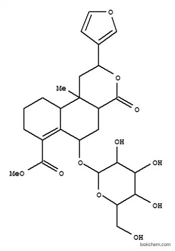 2H-Naphtho[2,1-c]pyran-7-carboxylicacid, 2-(3-furanyl)-6-(b-D-glucopyranosyloxy)-1,4,4a,5,6,8,9,10,10a,10b-decahydro-10b-methyl-4-oxo-,methyl ester, (2a,4aa,6b,10ab,10ba)- (9CI)