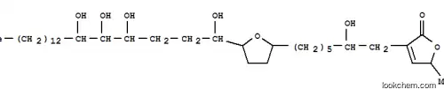2(5H)-Furanone,3-[2-hydroxy-7-[tetrahydro-5-(1,4,5,6-tetrahydroxynonadecyl)-2-furanyl]heptyl]-5-methyl-(9CI)