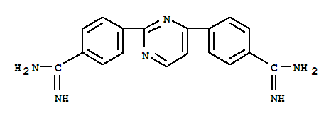 Molecular Structure of 160522-87-2 (Benzenecarboximidamide,4,4'-(2,4-pyrimidinediyl)bis- (9CI))