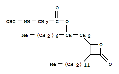 Molecular Structure of 160669-45-4 (Glycine, N-formyl-,(1S)-1-[[(2S,3S)-3-dodecyl-4-oxo-2-oxetanyl]methyl]octyl ester)