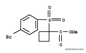 Molecular Structure of 160790-06-7 (methyl 1-[(4-bromophenyl)sulfonyl]cyclobutanecarboxylate)