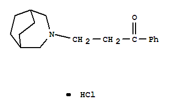1-Propanone,3-(3-azabicyclo[3.2.2]non-3-yl)-1-phenyl-, hydrochloride (1:1) cas  16228-85-6