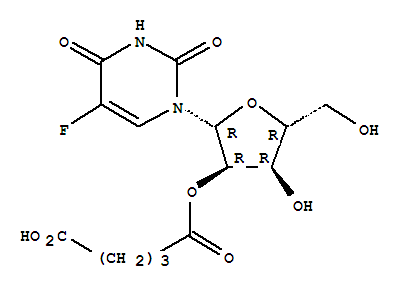 Molecular Structure of 163680-83-9 (Uridine, 5-fluoro-,2'-(hydrogen pentanedioate) (9CI))