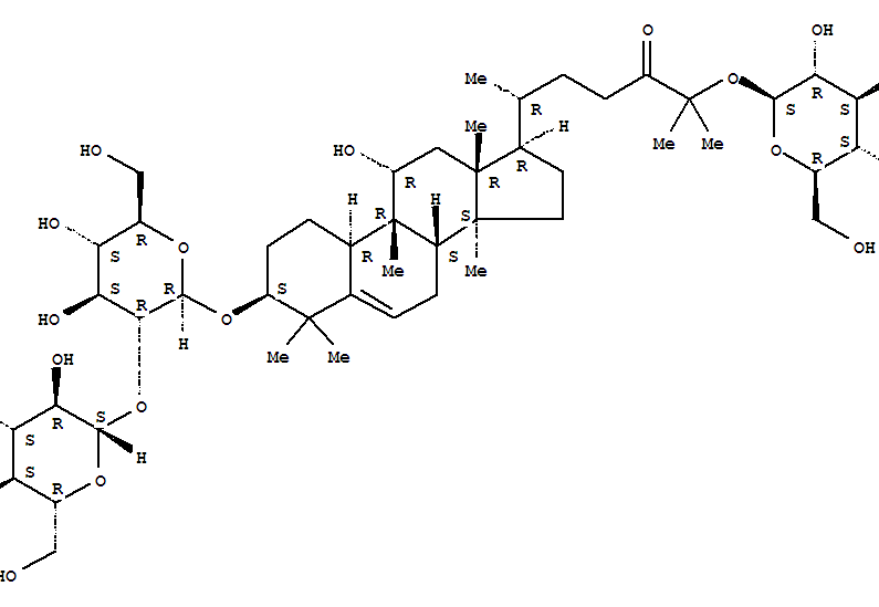 Molecular Structure of 165198-86-7 (19-Norlanost-5-en-24-one,3-[(2-O-b-D-glucopyranosyl-b-D-glucopyranosyl)oxy]-25-(b-D-glucopyranosyloxy)-11-hydroxy-9-methyl-,(3b,9b,10a,11a)- (9CI))