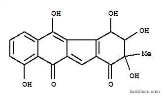 1H-Benzo[b]fluorene-1,10(2H)-dione,3,4-dihydro-2,3,4,5,9-pentahydroxy-2-methyl- (9CI)