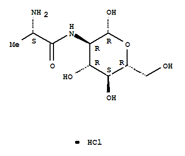 Glucopyranose,2-(L-2-aminopropionamido)-2-deoxy-, monohydrochloride, b-D- (8CI) cas  16681-87-1