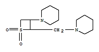 Piperidine,1,1'-(methylene-2,3-thietanediyl)di-, S,S-dioxide (8CI) cas  16790-89-9