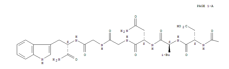Molecular Structure of 168570-40-9 (L-Tryptophanamide,glycyl-L-tryptophyl-L-arginyl-L-a-aspartyl-L-leucyl-L-asparaginylglycylglycyl- (9CI))