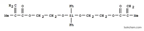 Molecular Structure of 17407-08-8 ((diphenylsilylene)bis(oxy-2,1-ethanediyl) bismethacrylate)