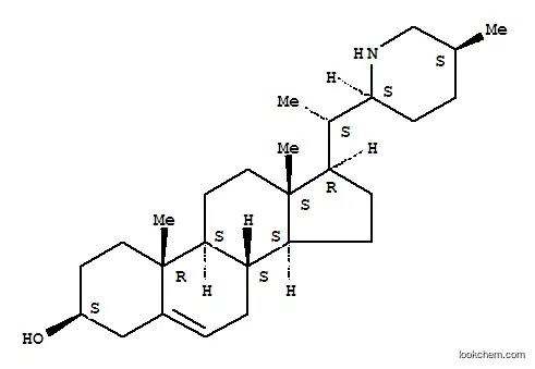 Molecular Structure of 17463-47-7 (Pregn-5-en-3-ol,20-[(2S,5S)-5-methyl-2-piperidinyl]-, (3b,20S)- (9CI))