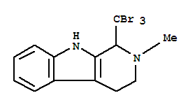 Molecular Structure of 175700-10-4 (1H-Pyrido[3,4-b]indole,2,3,4,9-tetrahydro-2-methyl-1-(tribromomethyl)-)