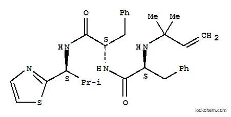 Molecular Structure of 176666-60-7 (L-Phenylalaninamide,N-(1,1-dimethyl-2-propenyl)-L-phenylalanyl-N-[(1S)-2-methyl-1-(2-thiazolyl)propyl]-(9CI))
