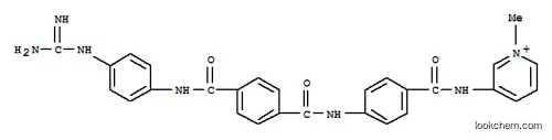 Molecular Structure of 17794-66-0 (3-[(4-{[4-({4-[(diaminomethylidene)amino]phenyl}carbamoyl)benzoyl]amino}benzoyl)amino]-1-methylpyridinium)