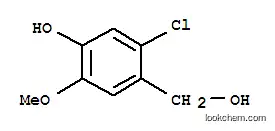 Molecular Structure of 18268-77-4 (5-chloro-4-(hydroxymethyl)-2-methoxyphenol)
