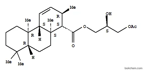 Molecular Structure of 183239-56-7 (1-Phenanthrenecarboxylicacid, 1,2,4a,4b,5,6,7,8,8a,9,10,10a-dodecahydro-2,4b,8,8,10a-pentamethyl-,(2S)-3-(acetyloxy)-2-hydroxypropyl ester, (1S,2R,4aS,4bR,8aR,10aS)-)