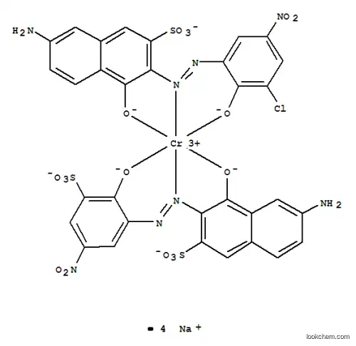 Molecular Structure of 184719-87-7 (Chromate(4-),[7-amino-3-[2-[3-chloro-2-(hydroxy-kO)-5-nitrophenyl]diazenyl-kN1]-4-(hydroxy-kO)-2-naphthalenesulfonato(3-)][6-amino-4-(hydroxy-kO)-3-[2-[2-(hydroxy-kO)-5-nitro-3-sulfophenyl]diazenyl-kN1]-2-naphthalenesulfonato(4-)]-,sodium (1:4))
