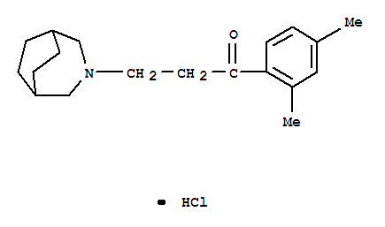 1-Propanone,3-(3-azabicyclo[3.2.2]non-3-yl)-1-(2,4-dimethylphenyl)-, hydrochloride (1:1) cas  1887-97-4