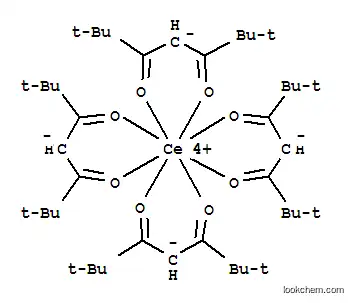 Molecular Structure of 18960-54-8 (CE(TMHD)4)