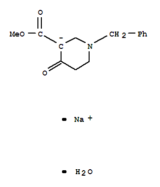 N-BENZYL-3-CARBOMETHOXY-4-PIPERIDONE, SODIUM SALT MONOHYDRATE, TECH.