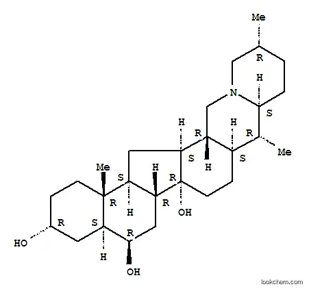 Molecular Structure of 21851-05-8 (Cevane-3,6,14-triol, (3a,5a,6b,25a)- (9CI))