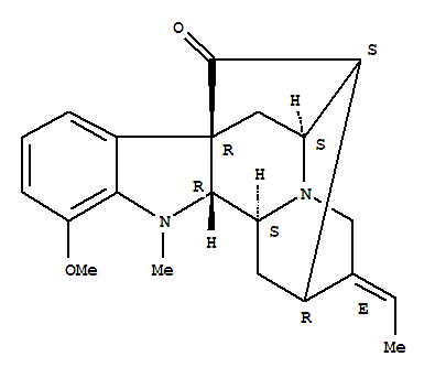 Ajmalan-17-one,19,20-didehydro-12-methoxy-, (19E)- (9CI)