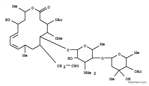 Molecular Structure of 23110-81-8 (Leucomycin V,9,10-didehydro-9-deoxy-10,13-dihydro-13-hydroxy-, 3,4B-diacetate (9CI))
