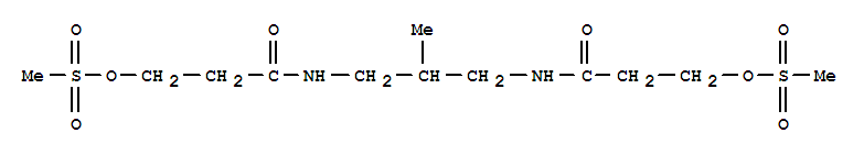 Propanamide,N,N'-(2-methyl-1,3-propanediyl)bis[3-[(methylsulfonyl)oxy]- (9CI) cas  23256-07-7