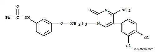 Molecular Structure of 23572-68-1 (N-(3-{3-[4-amino-5-(3,4-dichlorophenyl)-2-oxopyrimidin-1(2H)-yl]propoxy}phenyl)benzamide)