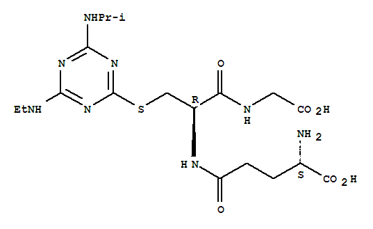 Glycine, L-g-glutamyl-S-[4-(ethylamino)-6-[(1-methylethyl)amino]-1,3,5-triazin-2-yl]-L-cysteinyl-