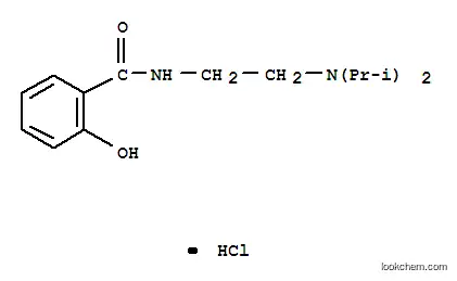 Benzamide,N-[2-[bis(1-methylethyl)amino]ethyl]-2-hydroxy-, hydrochloride (1:1)
