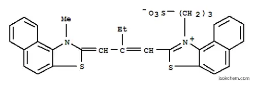 Molecular Structure of 24687-33-0 (2-[2-[(1-methylnaphtho[1,2-d]thiazol-2(1H)-ylidene)methyl]-1-butenyl]-1-(3-sulphonatopropyl)naphtho[1,2-d]thiazolium)