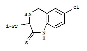 2H-1,4-BENZODIAZEPINE-2-THIONE, 7-CHLORO-1,3,4,5-TETRAHYDRO-3-(1-METHYLETHYL)-