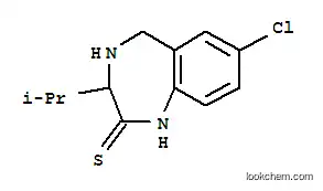 Molecular Structure of 258850-01-0 (7-chloro-3-(1-methylethyl)-1,3,4,5-tetrahydro-2H-1,4-benzodiazepine-2-thione)