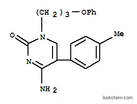 Molecular Structure of 26147-16-0 (4-amino-5-(4-methylphenyl)-1-(3-phenoxypropyl)pyrimidin-2(1H)-one)