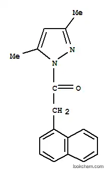 Molecular Structure of 28077-35-2 (Ethanone,1-(3,5-dimethyl-1H-pyrazol-1-yl)-2-(1-naphthalenyl)-)
