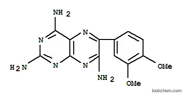 Molecular Structure of 2853-76-1 (6-(3,4-dimethoxyphenyl)pteridine-2,4,7-triamine)
