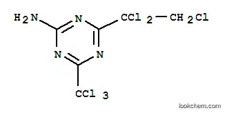 Molecular Structure of 30339-50-5 (4-(1,1,2-trichloroethyl)-6-(trichloromethyl)-1,3,5-triazin-2-amine)