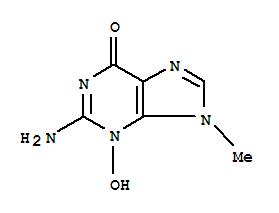6H-Purin-6-one,2-amino-3,9-dihydro-3-hydroxy-9-methyl-