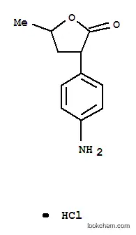 Molecular Structure of 3195-71-9 (3-(4-aminophenyl)-5-methyldihydrofuran-2(3H)-one hydrochloride)
