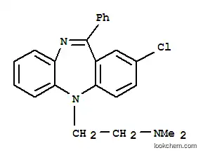Molecular Structure of 32047-66-8 (2-Chloro-5-[2-(dimethylamino)ethyl]-11-phenyl-5H-dibenzo[b,e][1,4]diazepine)