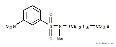 Molecular Structure of 33317-49-6 (6-[methyl[(3-nitrophenyl)sulphonyl]amino]hexanoic acid)