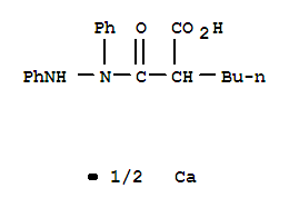 Propanedioic acid,2-butyl-, 1-(1,2-diphenylhydrazide), calcium salt (2:1)(34461-73-9)